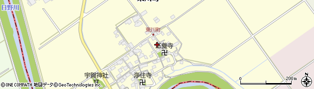 滋賀県近江八幡市東川町510周辺の地図