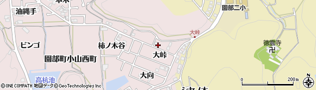 京都府南丹市園部町小山西町（大峠）周辺の地図