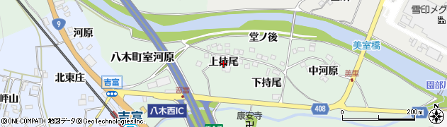 京都府南丹市八木町室河原（上持尾）周辺の地図