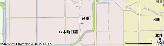 京都府南丹市八木町日置（砂田）周辺の地図