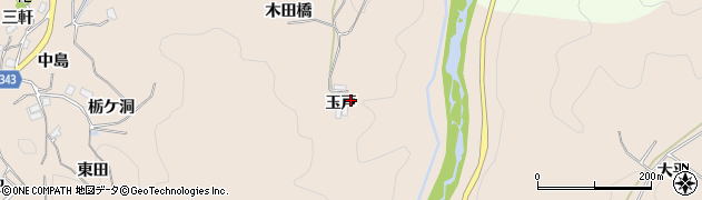 愛知県豊田市霧山町（玉戸）周辺の地図