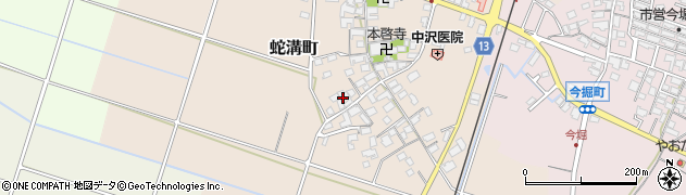 滋賀県東近江市蛇溝町627周辺の地図