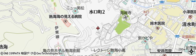 静岡県熱海市水口町2丁目周辺の地図