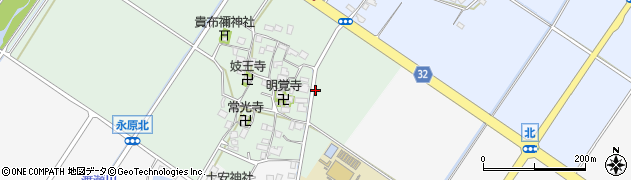 野洲北中学校前周辺の地図