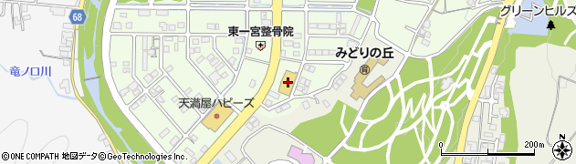 コメリハード＆グリーン津山東一宮店周辺の地図
