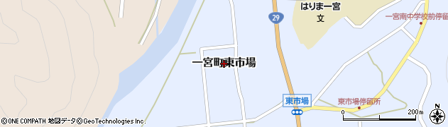 兵庫県宍粟市一宮町東市場周辺の地図
