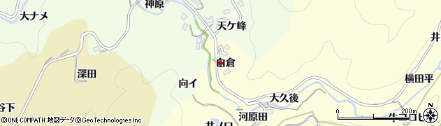 愛知県豊田市国谷町白倉32周辺の地図