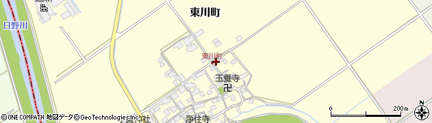滋賀県近江八幡市東川町505周辺の地図