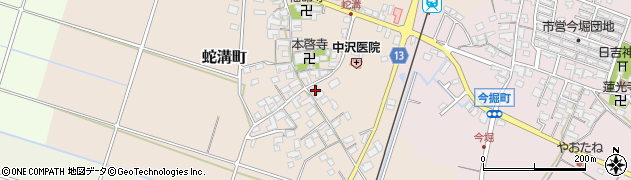 滋賀県東近江市蛇溝町128周辺の地図