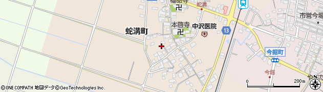 滋賀県東近江市蛇溝町625周辺の地図