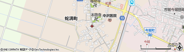 滋賀県東近江市蛇溝町622周辺の地図