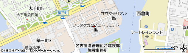 株式会社ノリタケカンパニーリミテド　港工場周辺の地図