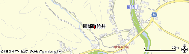 京都府南丹市園部町竹井周辺の地図