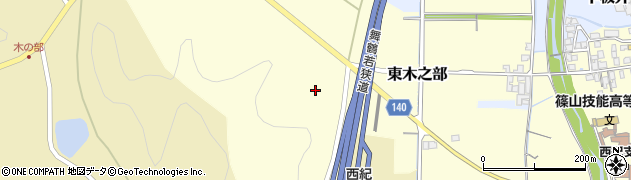 兵庫県丹波篠山市東木之部51周辺の地図