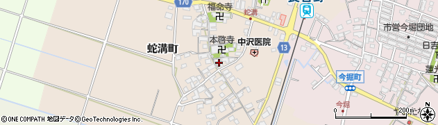 滋賀県東近江市蛇溝町130周辺の地図