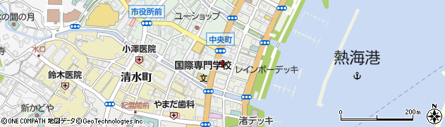 静岡新聞社　熱海支局周辺の地図