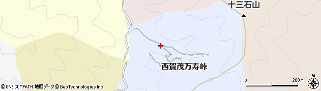 京都府京都市北区西賀茂万寿峠周辺の地図