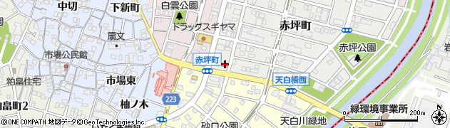 名古屋赤坪郵便局周辺の地図