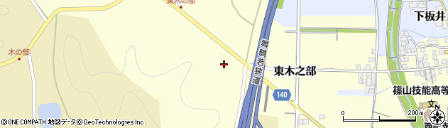 兵庫県丹波篠山市東木之部54周辺の地図