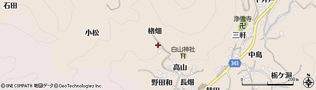 愛知県豊田市霧山町楮畑19周辺の地図