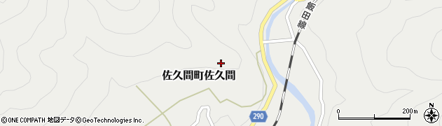 静岡県浜松市天竜区佐久間町佐久間周辺の地図