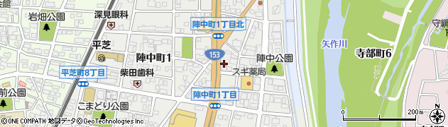なか卯豊田陣中店周辺の地図