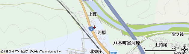 京都府南丹市八木町木原（河原）周辺の地図