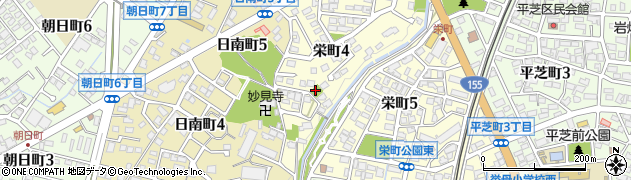 栄町南ちびっこ広場周辺の地図