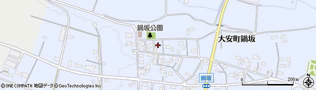 三重県いなべ市大安町鍋坂2376周辺の地図