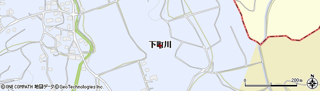 岡山県勝央町（勝田郡）下町川周辺の地図