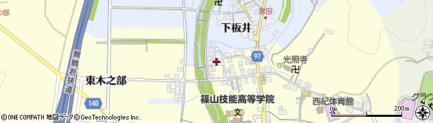 兵庫県丹波篠山市下板井26周辺の地図