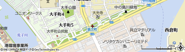 愛知県名古屋市港区熱田前新田中川西周辺の地図