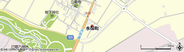 滋賀県守山市水保町22周辺の地図