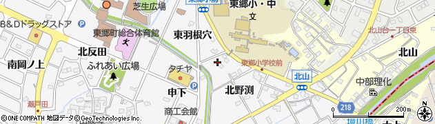 愛知県愛知郡東郷町春木東羽根穴2294周辺の地図