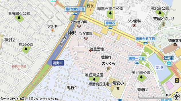 〒458-0004 愛知県名古屋市緑区乗鞍の地図