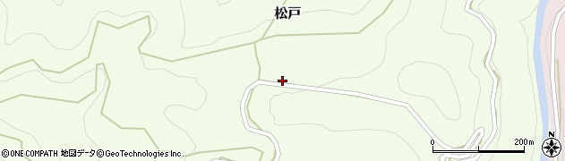 愛知県設楽町（北設楽郡）松戸（向畑）周辺の地図