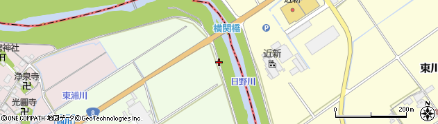 横関橋周辺の地図