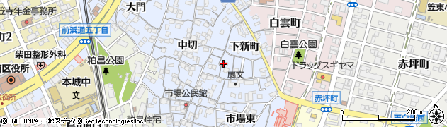 愛知県名古屋市南区笠寺町周辺の地図