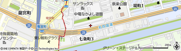 愛知県名古屋市南区七条町周辺の地図