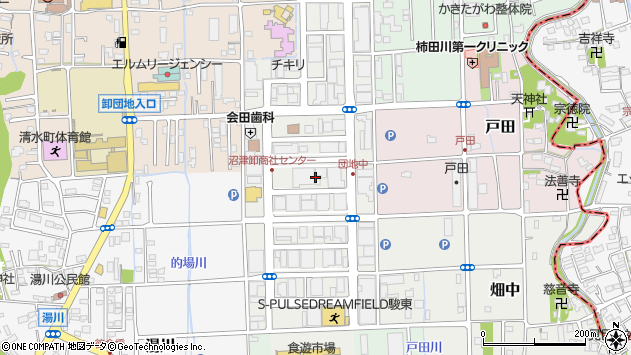 〒411-0912 静岡県駿東郡清水町卸団地の地図