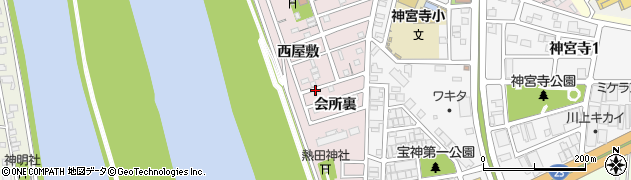 愛知県名古屋市港区宝神町周辺の地図