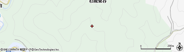京都府京都市北区杉阪東谷周辺の地図