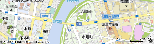 橋口時計店周辺の地図