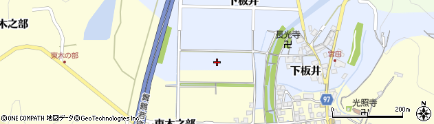 兵庫県丹波篠山市下板井周辺の地図