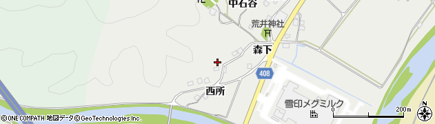 京都府南丹市八木町美里西所14周辺の地図