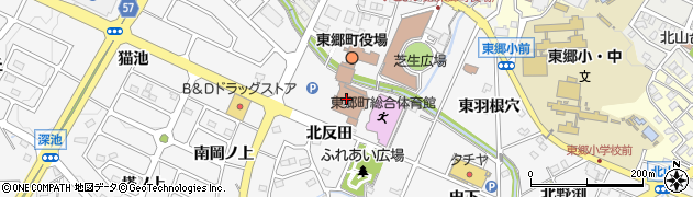 東郷町民会館周辺の地図