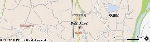 岡山県津山市草加部958周辺の地図