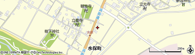 滋賀県守山市水保町35周辺の地図