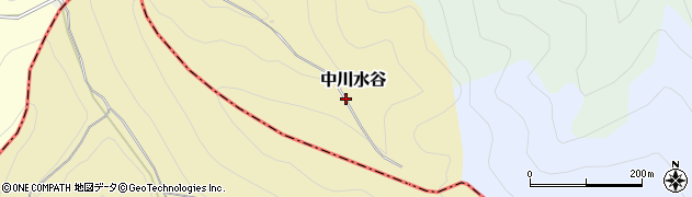 京都府京都市北区中川水谷周辺の地図