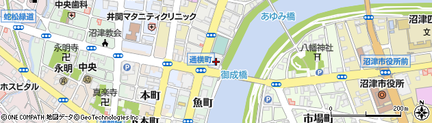 沼津リバーサイドホテル客室予約周辺の地図
